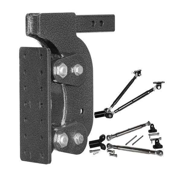 Gen-Y Hitch The BOSS TORSION-FLEX Pintle Plate 2 Shank 12.5 Drop 1.7K TW 16K Hitch & GH-0100 Stabilizer Kit GH-1401 - main